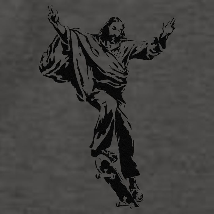 Funny Jesus Skateboarding Skater And Skateboard Jesus Design Vector Backpack