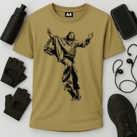 Funny Jesus Skateboarding Skater And Skateboard Jesus Design Cooling Performance Crew T-Shirt