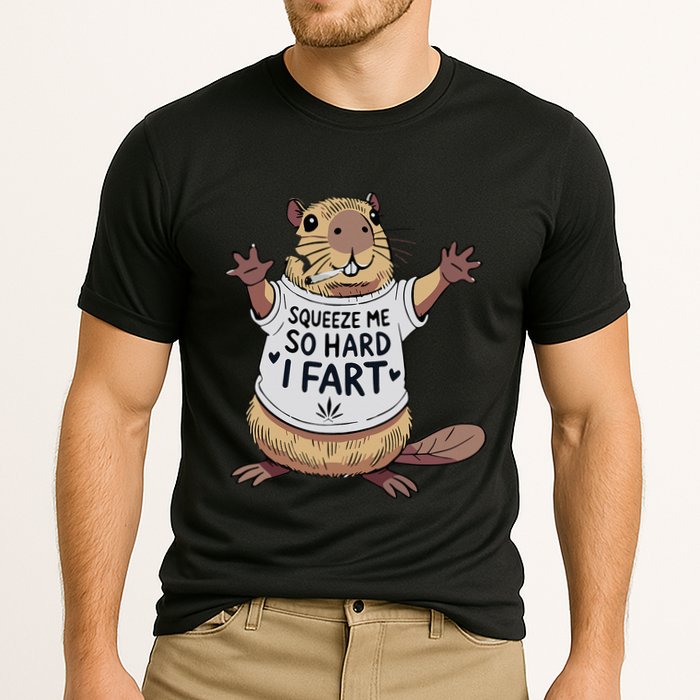 Funny Joke Squeeze Me So Hard I Fart Cooling Performance Crew T-Shirt