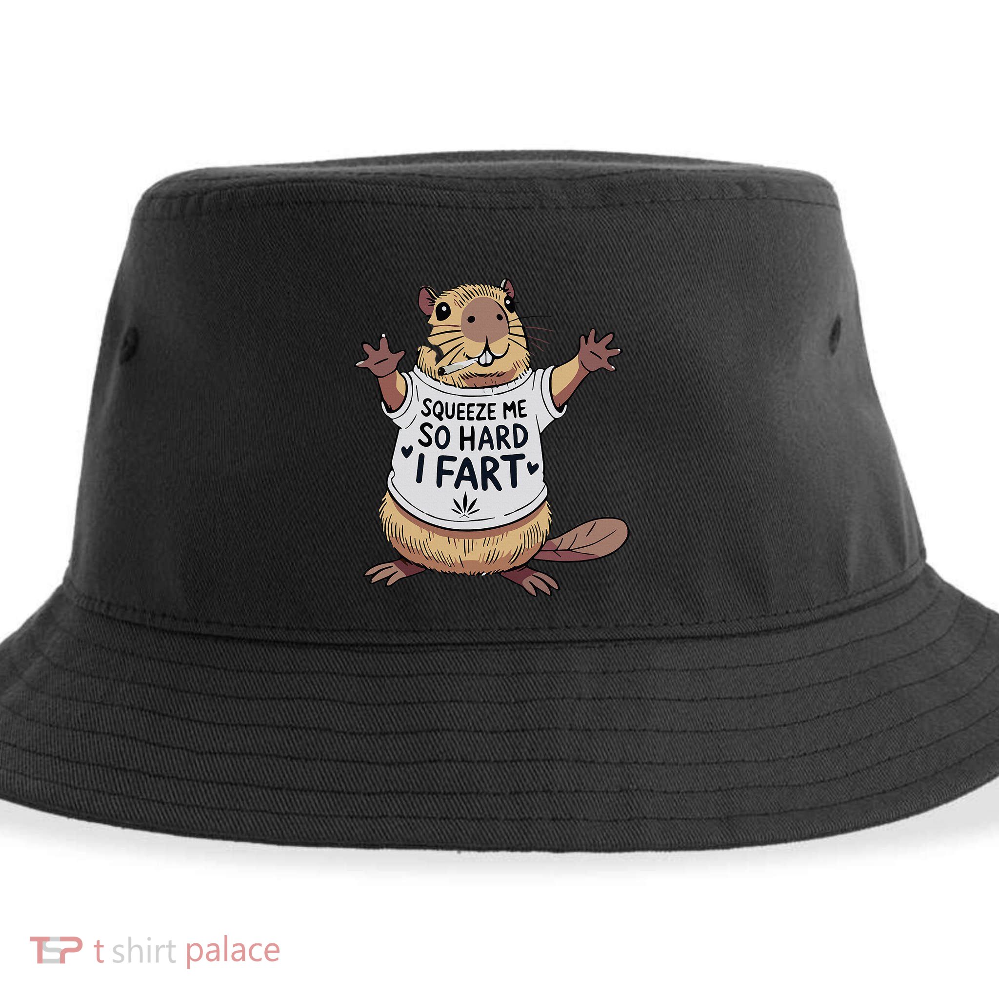 Funny Joke Squeeze Me So Hard I Fart Sustainable Bucket Hat