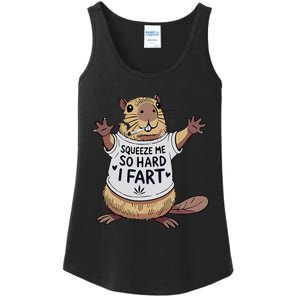 Funny Joke Squeeze Me So Hard I Fart Ladies Essential Tank