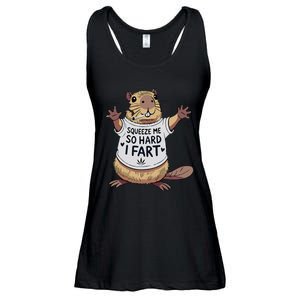 Funny Joke Squeeze Me So Hard I Fart Ladies Essential Flowy Tank