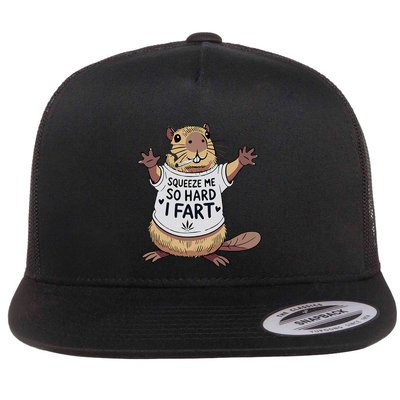 Funny Joke Squeeze Me So Hard I Fart Flatbill Hat