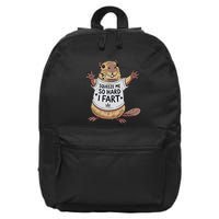 Funny Joke Squeeze Me So Hard I Fart 16 in Basic Backpack