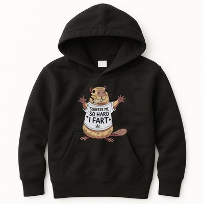 Funny Joke Squeeze Me So Hard I Fart Kids Hoodie