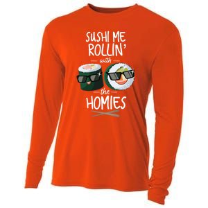 Funny Japanese Sushi Lover Gift Cooling Performance Long Sleeve Crew