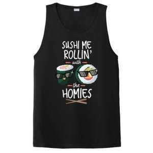 Funny Japanese Sushi Lover Gift PosiCharge Competitor Tank