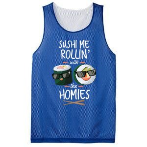 Funny Japanese Sushi Lover Gift Mesh Reversible Basketball Jersey Tank