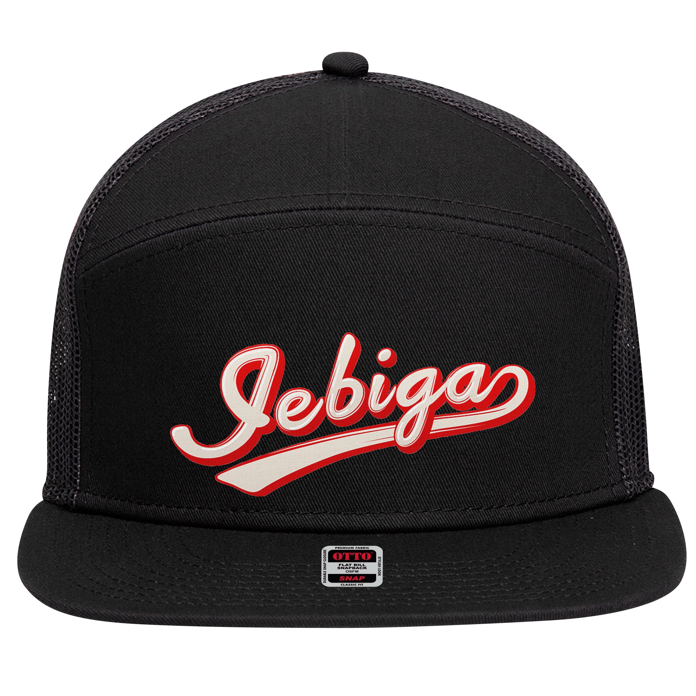 Funny Jebiga Serbian Saying Jebiga 7 Panel Mesh Trucker Snapback Hat