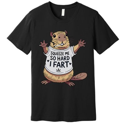 Funny Joke Squeeze Me So Hard I Fart Premium T-Shirt