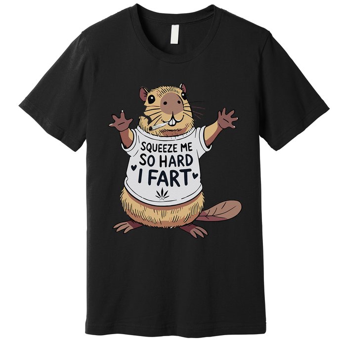 Funny Joke Squeeze Me So Hard I Fart Premium T-Shirt