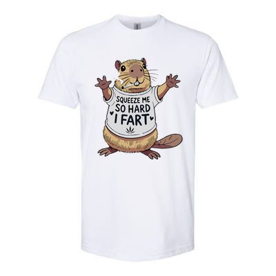 Funny Joke Squeeze Me So Hard I Fart Softstyle CVC T-Shirt