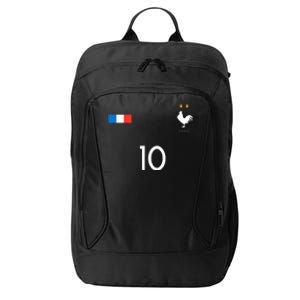 FRANCE JERSEY SHIRT 10 FRENCH FOOTBALL SOCCER MEN WOMEN KIDS City Backpack