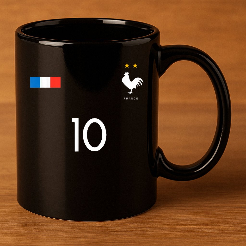FRANCE JERSEY Soccer 11oz C Handle Ceramic Mug