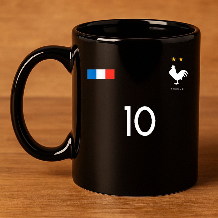FRANCE JERSEY Soccer 11oz C Handle Ceramic Mug