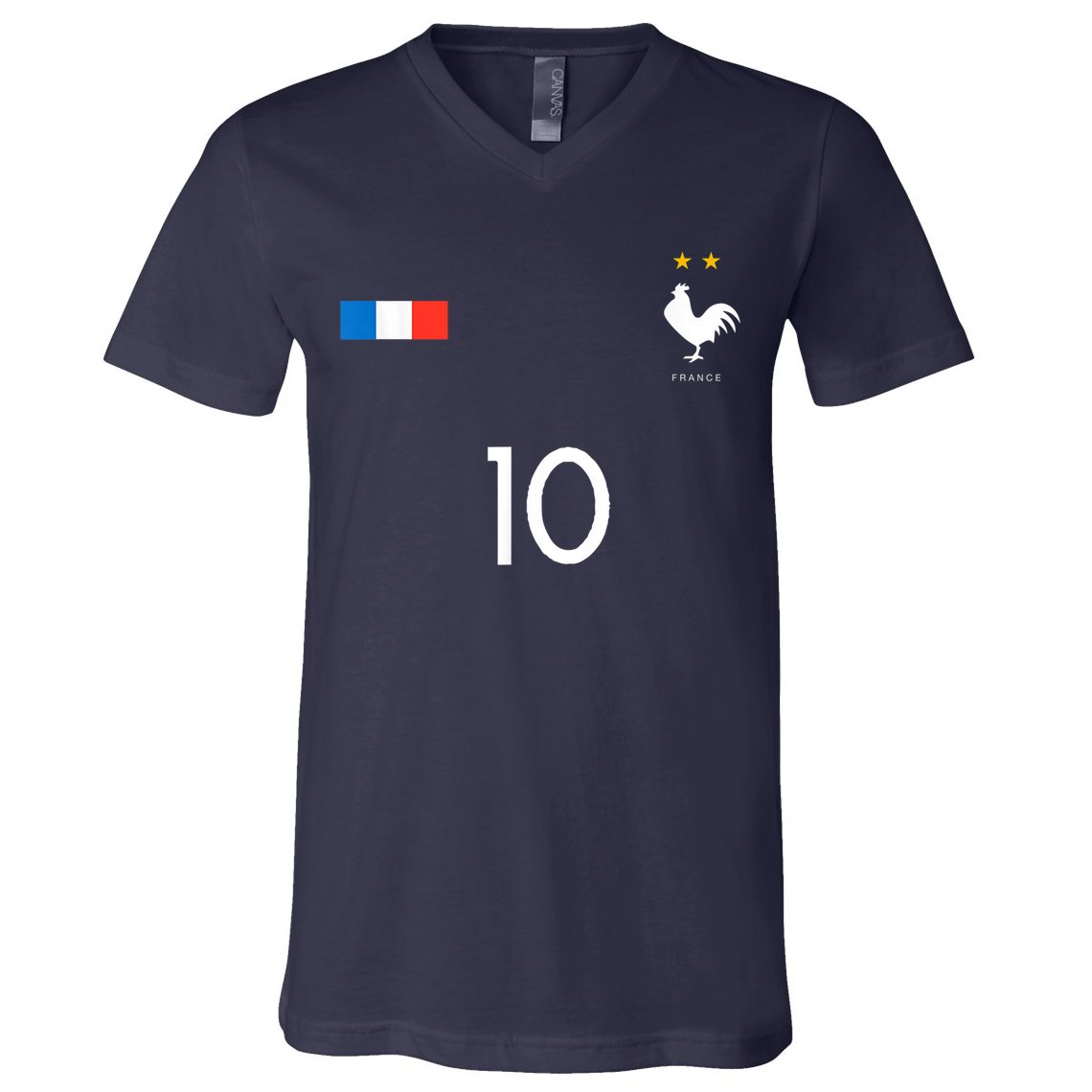 FRANCE JERSEY Soccer V-Neck T-Shirt