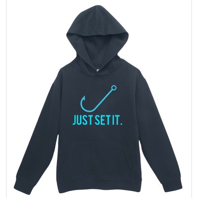 Fun Just Set It Fishing Hook For Outdoor Fans BLU Urban Pullover Hoodie