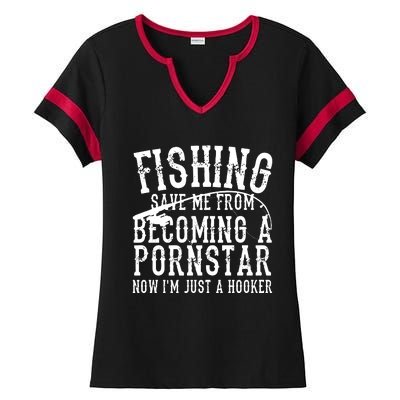 Fisherman Jesus Said Go Fishing Catching Fish Gift Ladies Halftime Notch Neck Tee