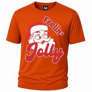 Feelin Jolly Santa Claus Christmas Holiday Cooling Performance Crew T-Shirt