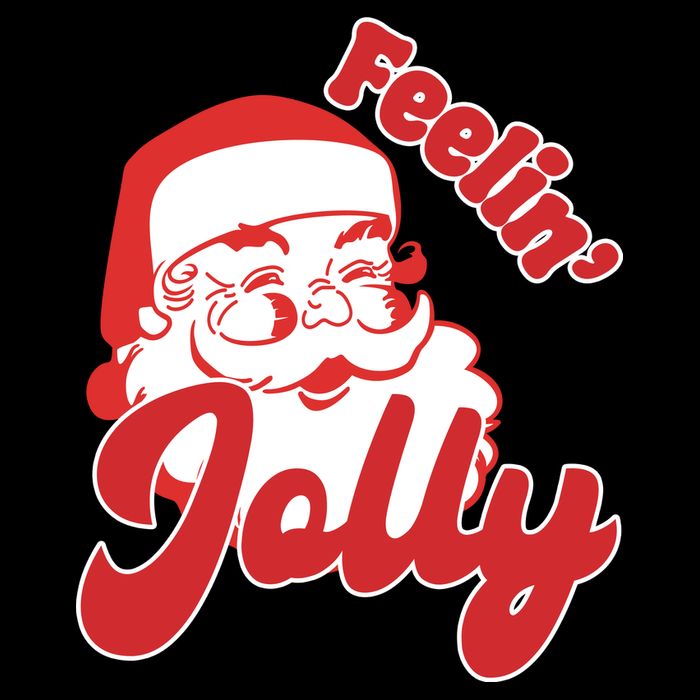 Feelin Jolly Santa Claus Christmas Holiday Cooling Performance Crew T-Shirt