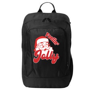 Feelin Jolly Santa Claus Christmas Holiday City Backpack