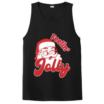Feelin Jolly Santa Claus Christmas Holiday PosiCharge Competitor Tank