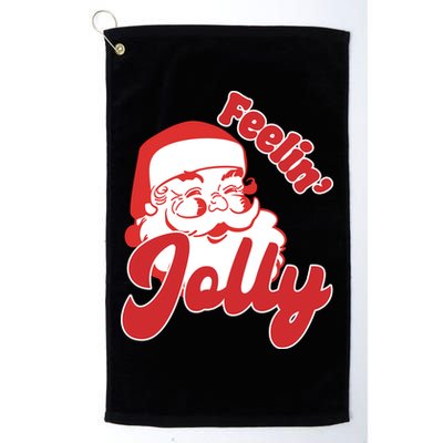 Feelin Jolly Santa Claus Christmas Holiday Golf Towel