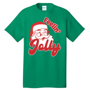 Feelin Jolly Santa Claus Christmas Holiday Tall T-Shirt