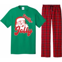 Feelin Jolly Santa Claus Christmas Holiday Pajama Set