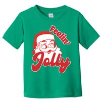Feelin Jolly Santa Claus Christmas Holiday Toddler T-Shirt