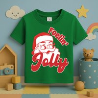 Feelin Jolly Santa Claus Christmas Holiday Toddler T-Shirt
