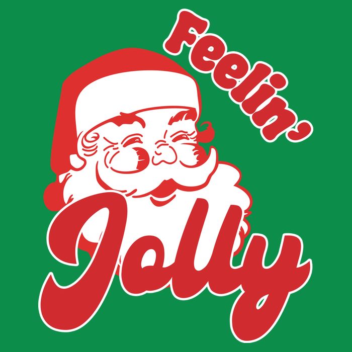Feelin Jolly Santa Claus Christmas Holiday Toddler T-Shirt