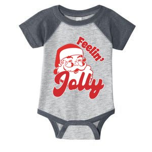 Feelin Jolly Santa Claus Christmas Holiday Infant Baby Jersey Bodysuit