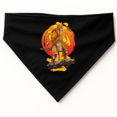 Firey Japanese Samurai Warrior USA-Made Doggie Bandana