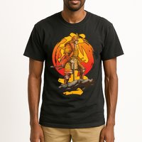 Firey Japanese Samurai Warrior Tall T-Shirt