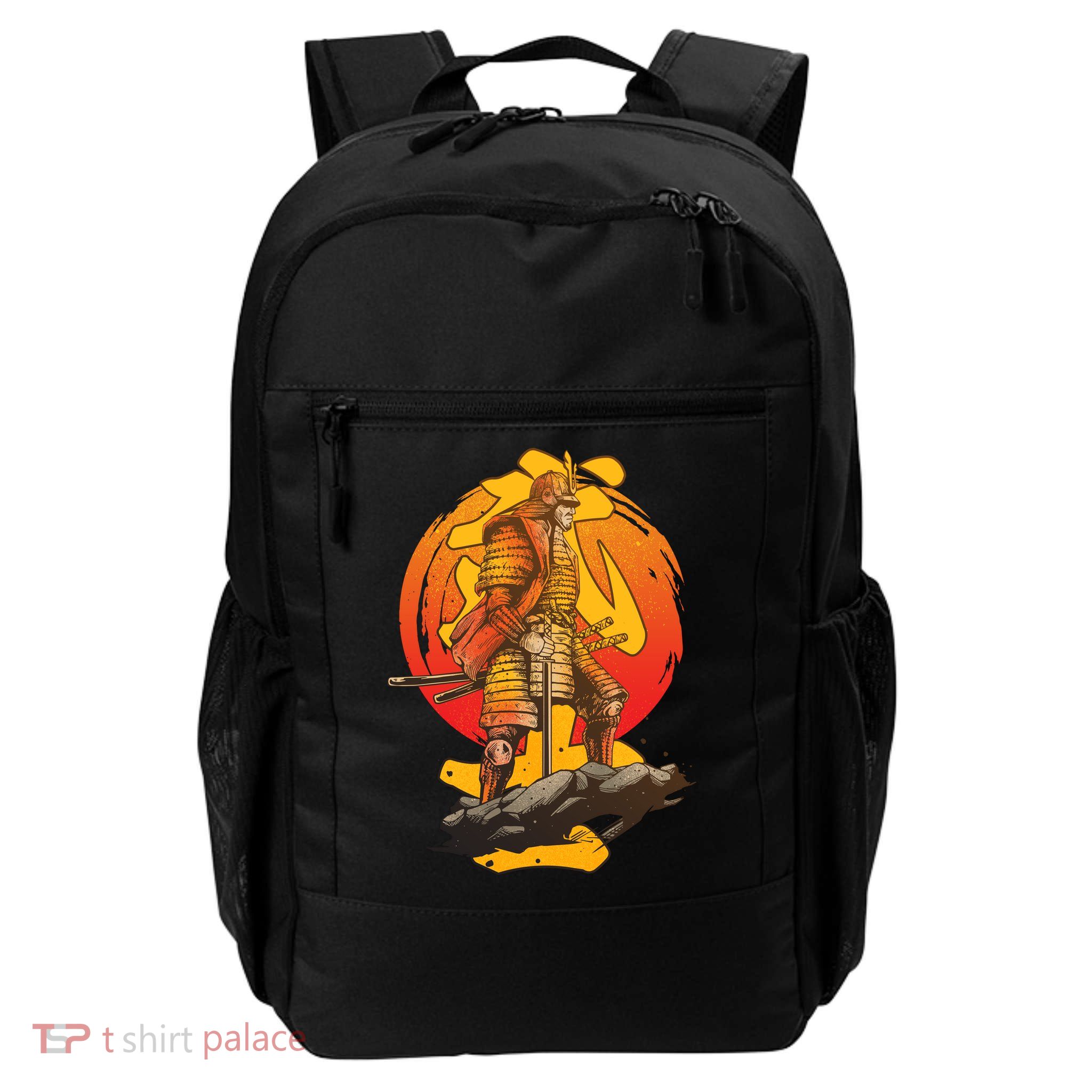 Firey Japanese Samurai Warrior Backpack