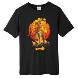 Firey Japanese Samurai Warrior Tall Fusion ChromaSoft Performance T-Shirt