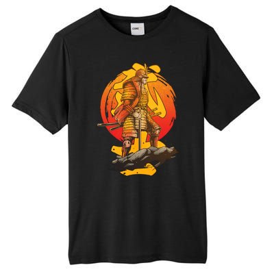 Firey Japanese Samurai Warrior Tall Fusion ChromaSoft Performance T-Shirt