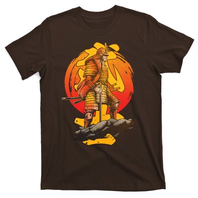 Firey Japanese Samurai Warrior T-Shirt