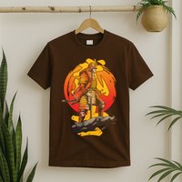 Firey Japanese Samurai Warrior T-Shirt