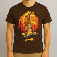 Firey Japanese Samurai Warrior T-Shirt