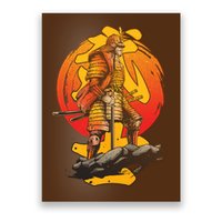 Firey Japanese Samurai Warrior Poster