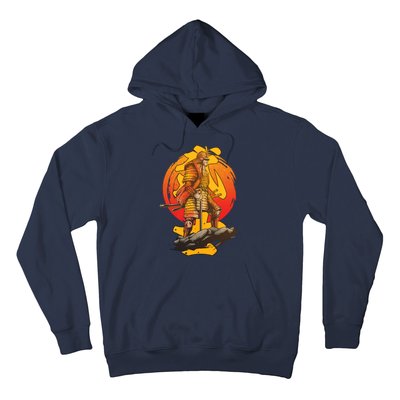 Firey Japanese Samurai Warrior Hoodie