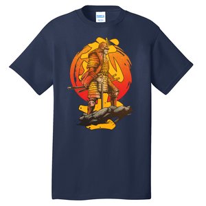 Firey Japanese Samurai Warrior Tall T-Shirt