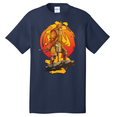 Firey Japanese Samurai Warrior Tall T-Shirt