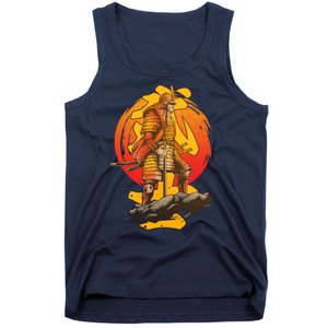 Firey Japanese Samurai Warrior Tank Top