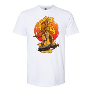 Firey Japanese Samurai Warrior Softstyle CVC T-Shirt