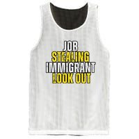 Funny Job Stealing Immigrant Look Out Trump Debate Activist Mesh Reversible Basketball Jersey Tank