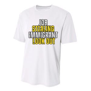 Funny Job Stealing Immigrant Look Out Trump Debate Activist Performance Sprint T-Shirt