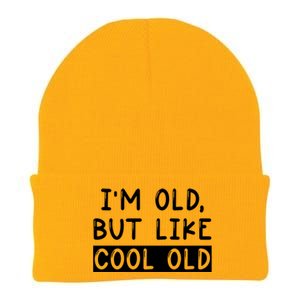 Funny Jokes Sarcastic IM Old But Like Cool Old Cute Gift Knit Cap Winter Beanie